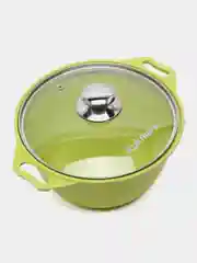 Кастрюля КУКМАРА 1-6л, усиленное антипригарное покрытие Лайм, Trendy style Lime,
