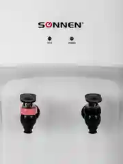 Кулер-водонагреватель SONNEN TSH-02T, без охлаждения, настольный, 2 крана, белый, 455412