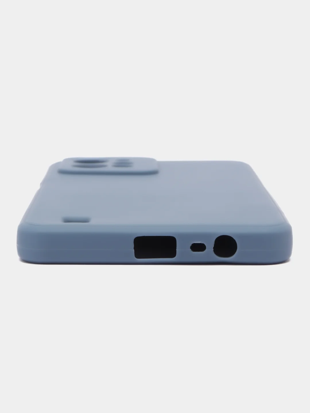 Синий чехол для Realme C30, C31, C33, C35, силиконовый, с микрофиброй внутри