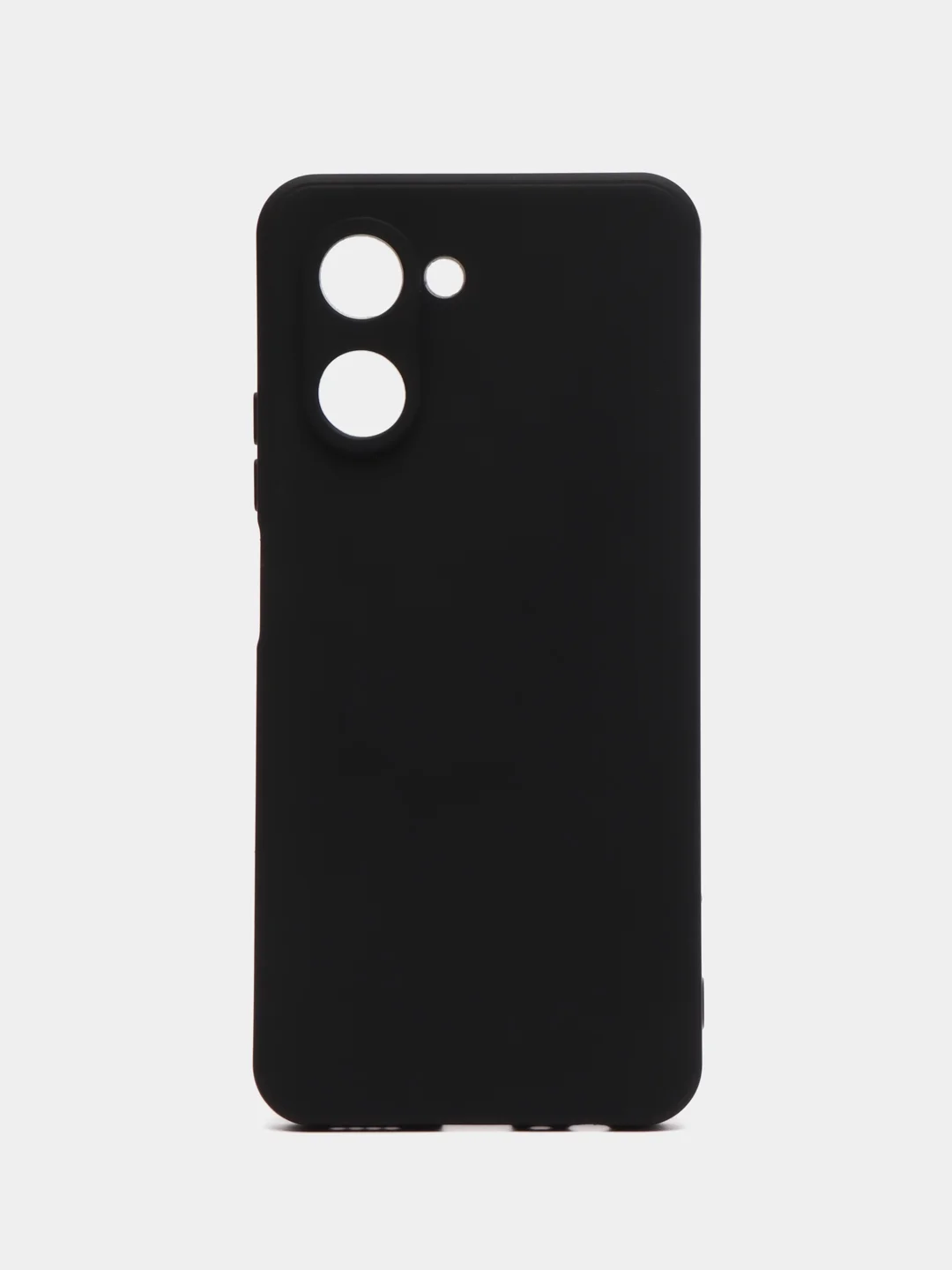 Черный чехол для Realme C30, C31, C33, C35, силиконовый, с микрофиброй внутри