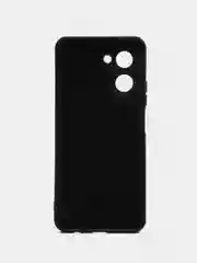 Черный чехол для Realme C30, C31, C33, C35, силиконовый, с микрофиброй внутри