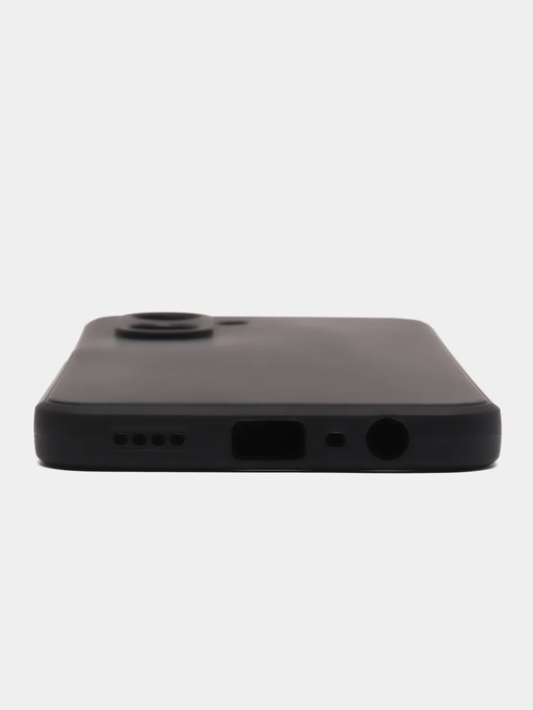 Черный чехол для Realme C30, C31, C33, C35, силиконовый, с микрофиброй внутри