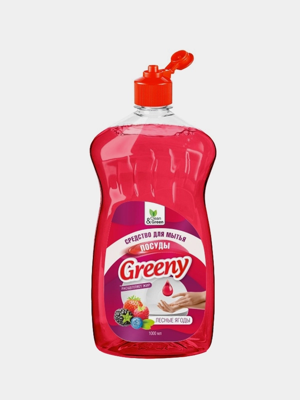 Средство для мытья посуды "Greeny" Light "Лесные ягоды" 500 мл. Clean&Green