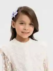 Сиреневый заколки-бантики на зажиме, 2 штуки