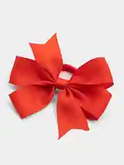 Красный бант для волос на резинке / Школьные банты /