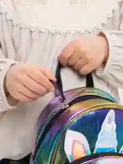 Черный рюкзак детский, с единорогом