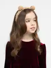 Бежевый медвежьи Ушки / Ободок Аниме ушки / Каваи / Милые ушки / Ушки мишки