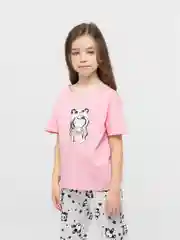 Кораллово-розовый пижама для девочки рост на 122-152 см (7-12 лет)