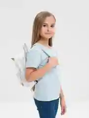 Белый рюкзак детский, с единорогом
