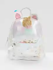Белый рюкзак детский, с единорогом