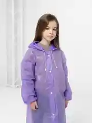 Фиолетовый плащ-дождевик, детский