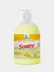 Крем-мыло жидкое "Soapy" Premium "бисквит" увлажняющее с дозатором 500 мл. Clean&Green
