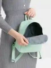Мятный женский рюкзак, универсальный, экокожа, разные цвета
