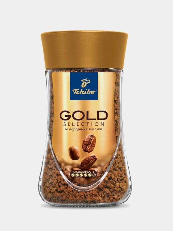 Кофе растворимый Tchibo Gold Selection, сублимированный, 190г
