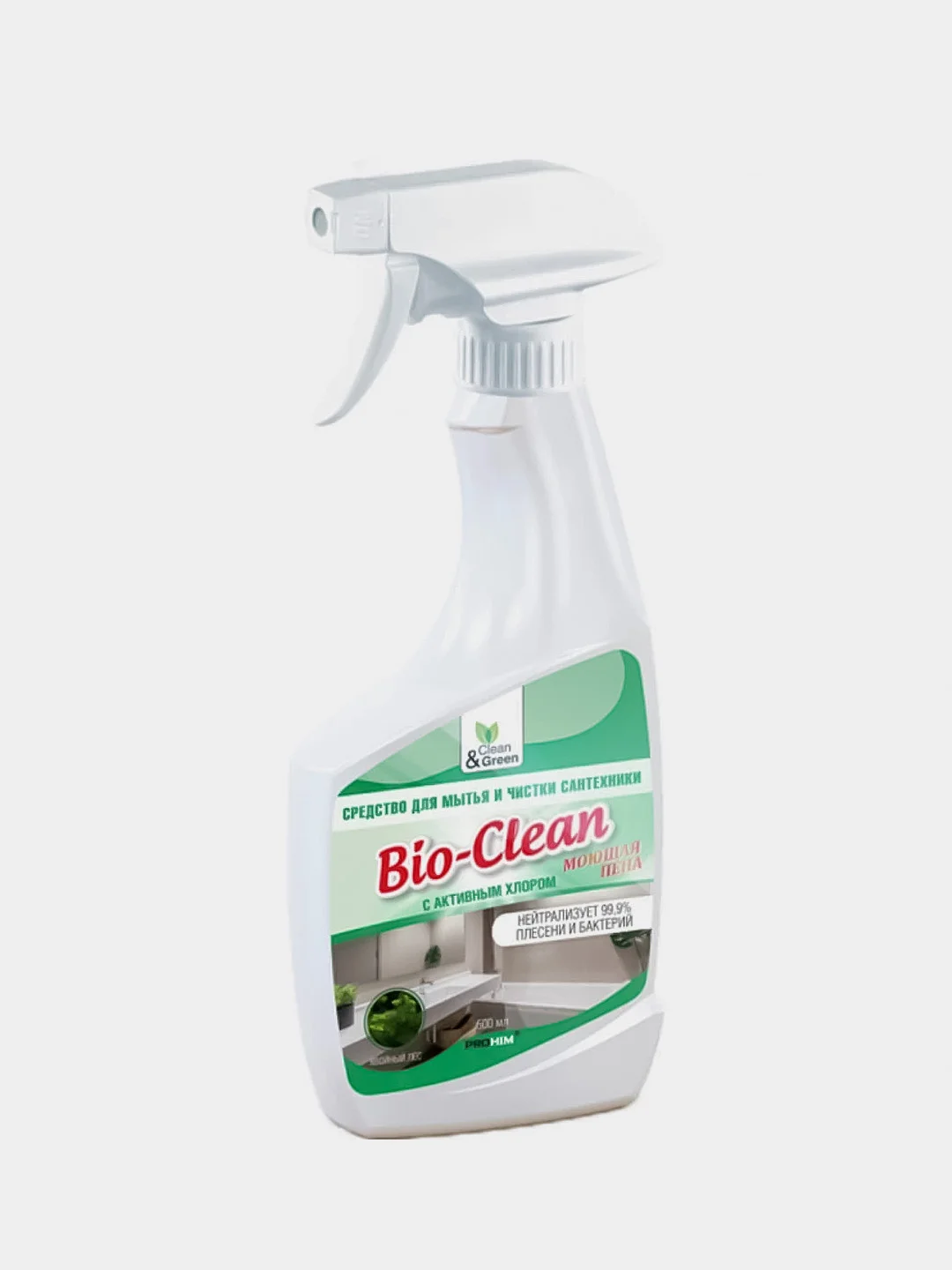 Средство для мытья и чистки сантехники "Bio-Clean" (триггер) 500 мл. Clean&Green