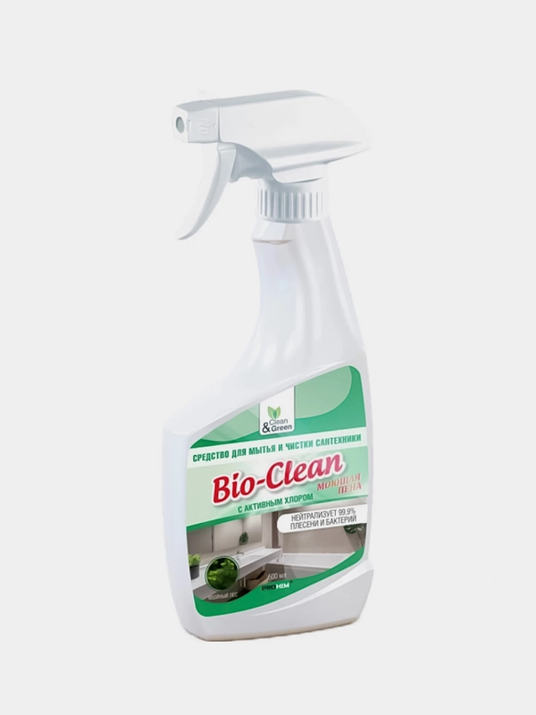 Средство для мытья и чистки сантехники "Bio-Clean" (триггер) 500 мл. Clean&Green