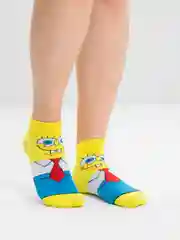 Лимонный носки "Губка Боб Квадратные Штаны" (Sponge Bob Square Pants), унисекс
