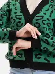 Зеленый кардиган женский