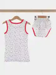 Коралловый комплект детский: майка и трусики, для девочек