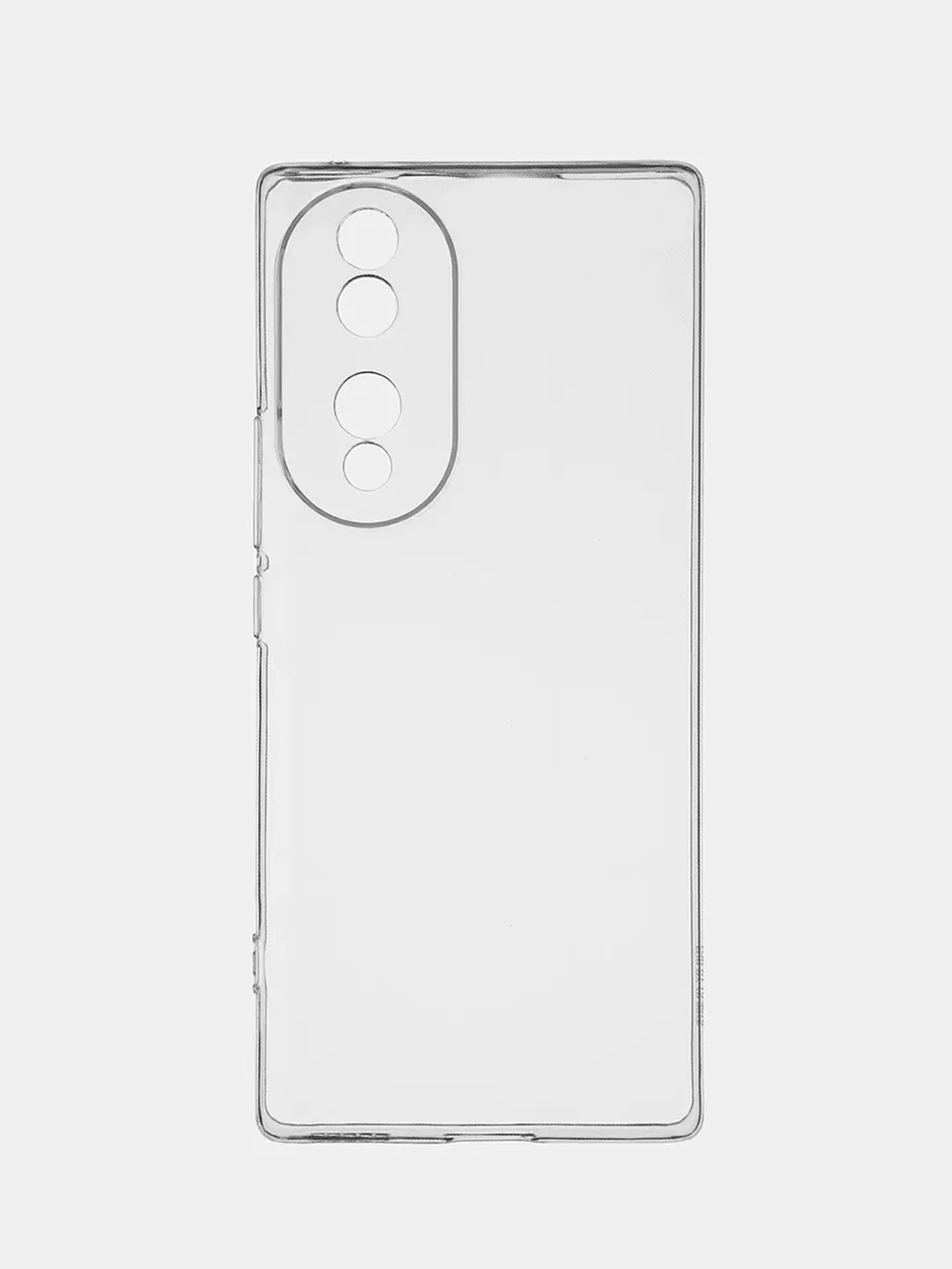 Прозрачный силиконовый чехол BROSCORP для Honor 70 с защитой камер и от прилипания прозрачный