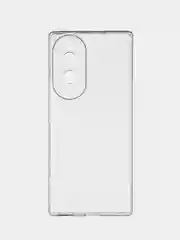 Прозрачный силиконовый чехол BROSCORP для Honor 70 с защитой камер и от прилипания прозрачный