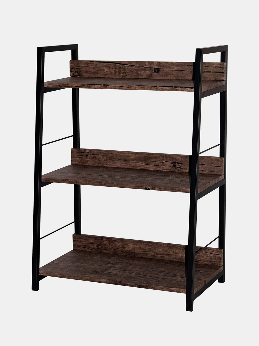Стеллаж на металлокаркасе BRABIX LOFT SH-002 (ш600*г350*в845мм), цвет морёный дуб, 641231