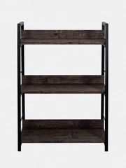 Стеллаж на металлокаркасе BRABIX LOFT SH-002 (ш600*г350*в845мм), цвет морёный дуб, 641231