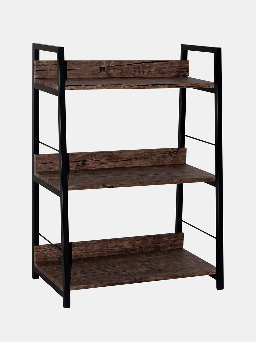 Стеллаж на металлокаркасе BRABIX LOFT SH-002 (ш600*г350*в845мм), цвет морёный дуб, 641231