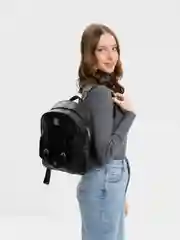 Черный рюкзак с сумкой и визитницей