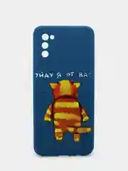 Карамельный чехол силиконовый с принтом и защитой камеры для  Samsung Galaxy A02s (самсунг)