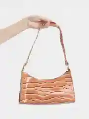 Бежевый меланж сумка женская, через плечо, из экокожи