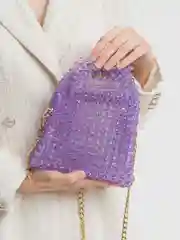 Лавандовый сумка из бусин Joelle