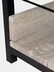 Стеллаж на металлокаркасе BRABIX LOFT SH-002 (ш600*г350*в845мм), цвет дуб антик, 641232