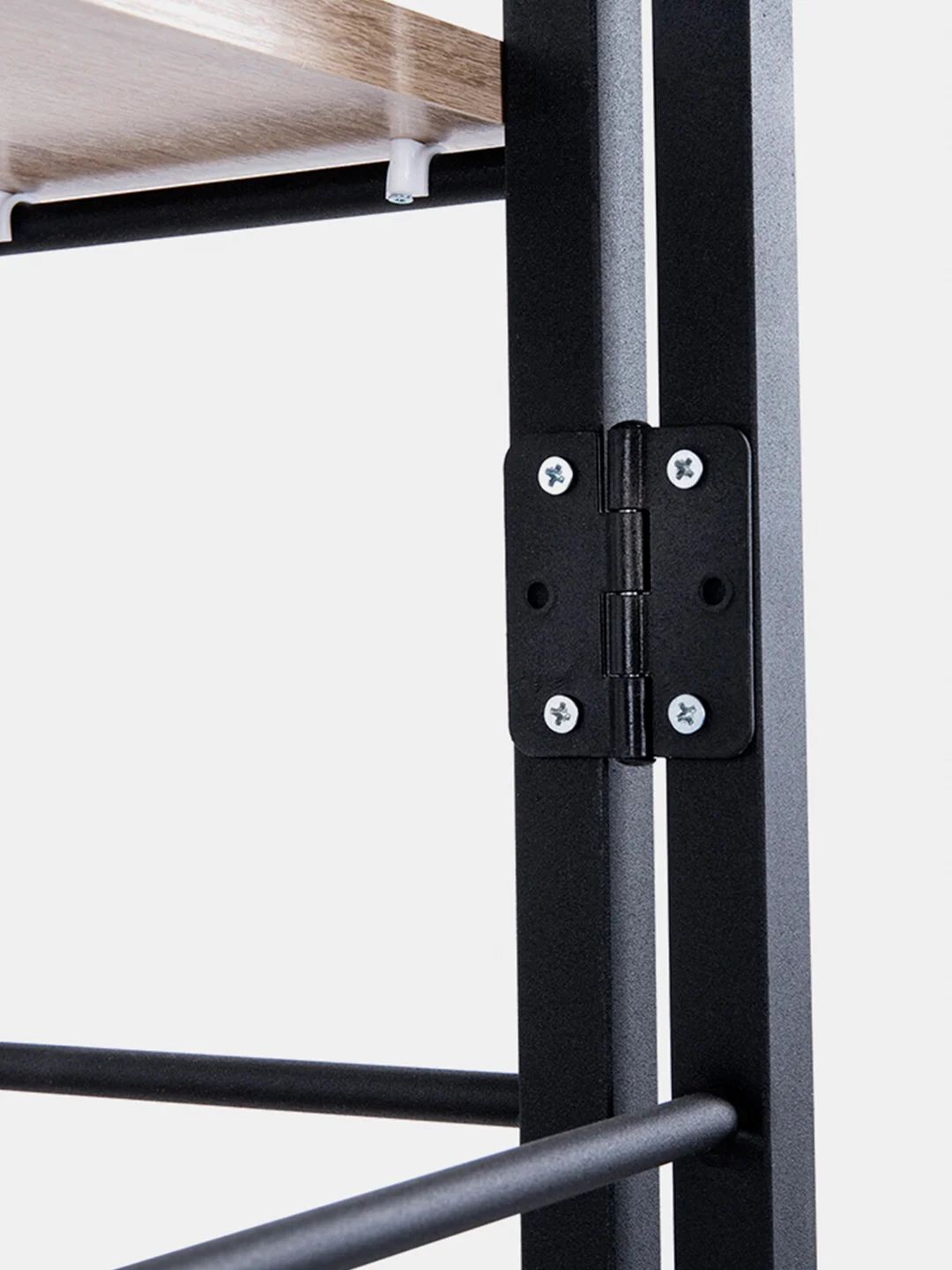 Стеллаж BRABIX Smart SH-006 (ш605*г295*в790мм), ЛОФТ, трапеция, складной, металл/ЛДСП дуб