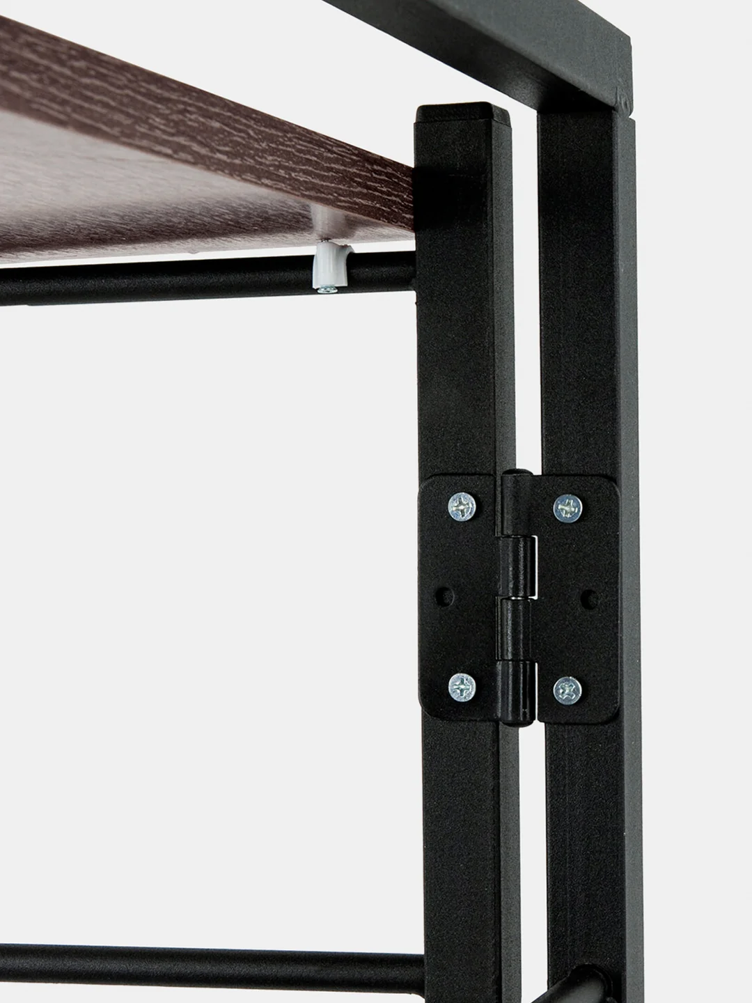 Стеллаж BRABIX Smart SH-006 (ш605*г295*в790мм), ЛОФТ, трапеция, складной,металл/ЛДСП ясень