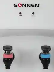 Кулер для воды SONNEN TSE-02WT, настольный, нагрев и охлаждение, белый, 2 крана