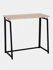 Стол на металлокаркасе BRABIX LOFT CD-001 (ш800*г440*в740мм), складной, цвет дуб, 641211