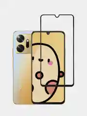 Защитное стекло "КАРТОФАН", для Infinix Zero 20, с олеофобным покрытием и черной рамкой