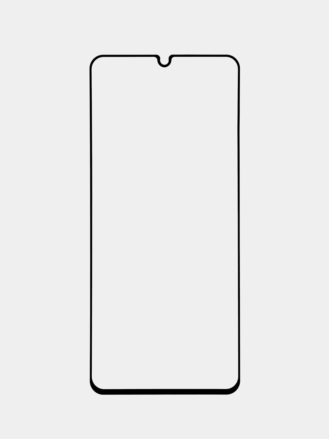 Защитное стекло "КАРТОФАН", для Infinix Zero 20, с олеофобным покрытием и черной рамкой