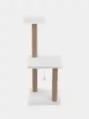 Белый когтеточка для кошек, джутовая, игровой комплекс с игрушкой, 40 х 40 х 100 см