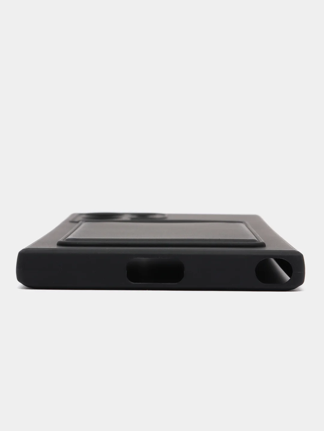 Черный чехол для Samsung Galaxy S22 / S22 Plus / S22 Ultra, с карманом для карт прозрачный