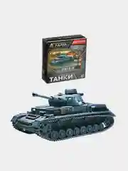 Приглушённый хаки конструктор "Танки", пластиковый
