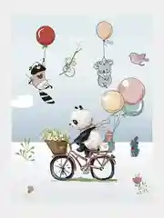 Фотообои "Зверята на шариках", 2*2,7 м