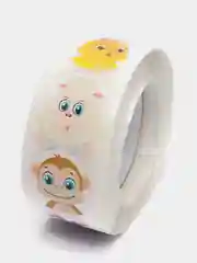 Желтый наклейки детские, в рулоне, 500 штук