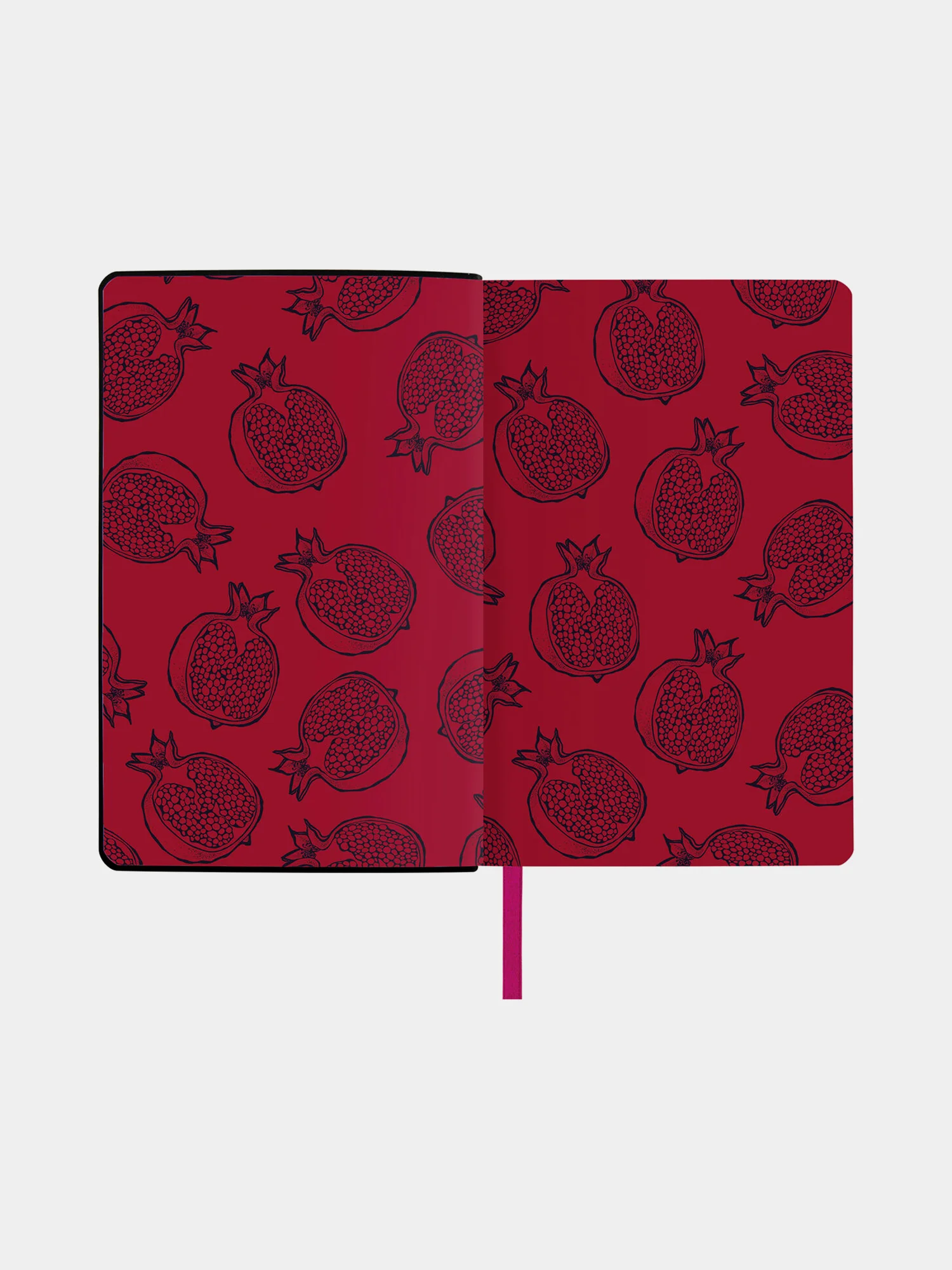 Ежедневник недатированный BRAUBERG Vista Pomegranate, под кожу, А5, 138х213 мм, 136 листов