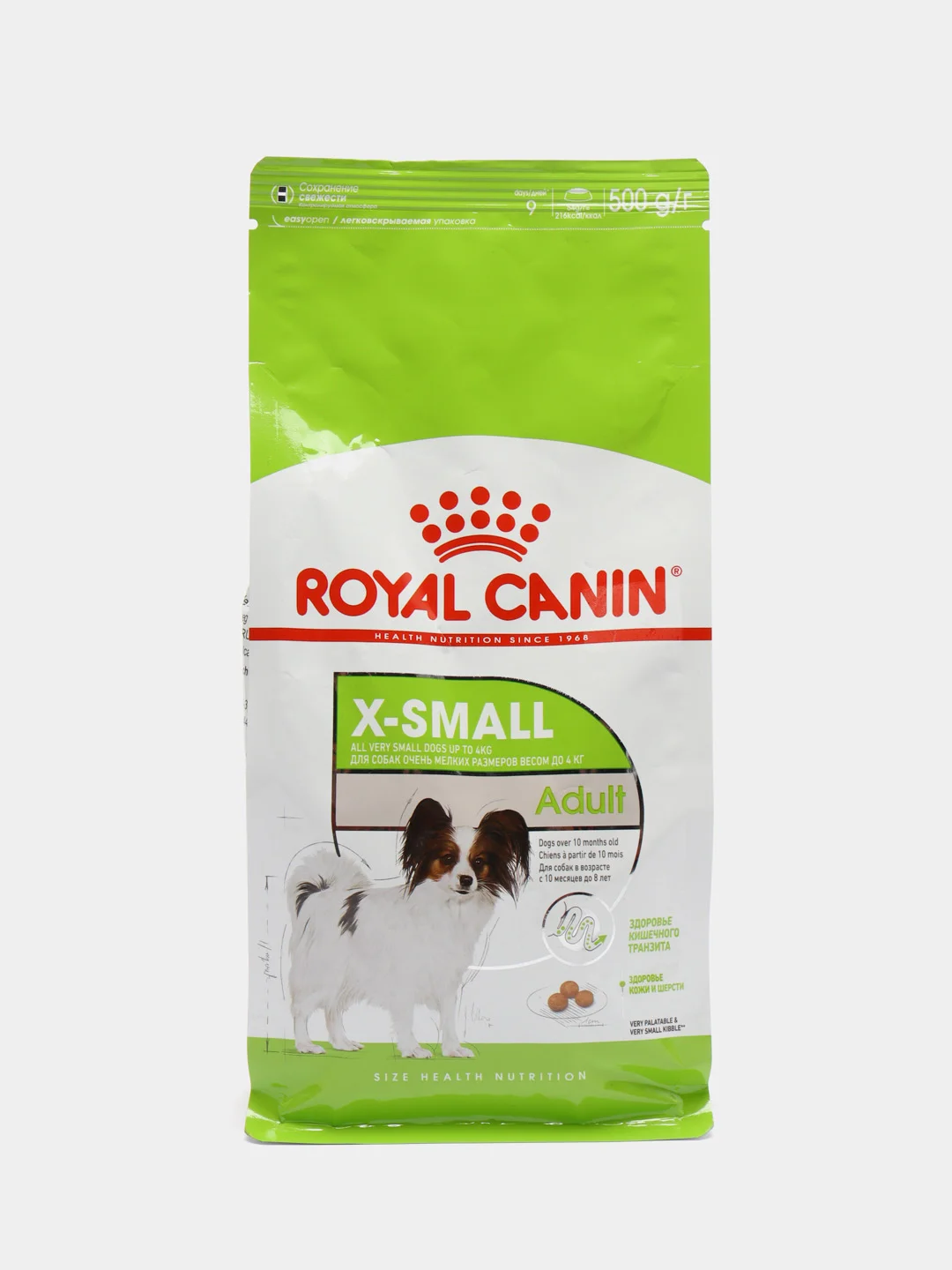 Корм сухой Royal Canin X-Small Adult для собак миниатюрных пород (до 4 кг), 10 мес. - 8 лет, 500 г