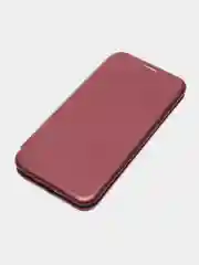 Багровый чехол-книжка Honor 6A