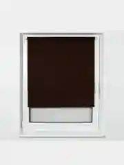 Штора рулонная BRABIX 70*175 см, текстура "Лён", защита 55-85%, коричневый S-17, 605992