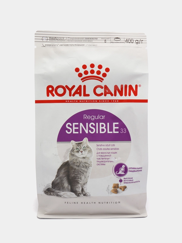 Корм Royal Canin Sensible для кошек с чувствительным пищеварением 1-7 лет, 400 г
