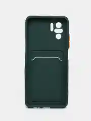 Зеленый чехол XIAOMI POCO M5S / Redmi Note 10 / NOTE 10s  для пластиковой карточки , защита камеры